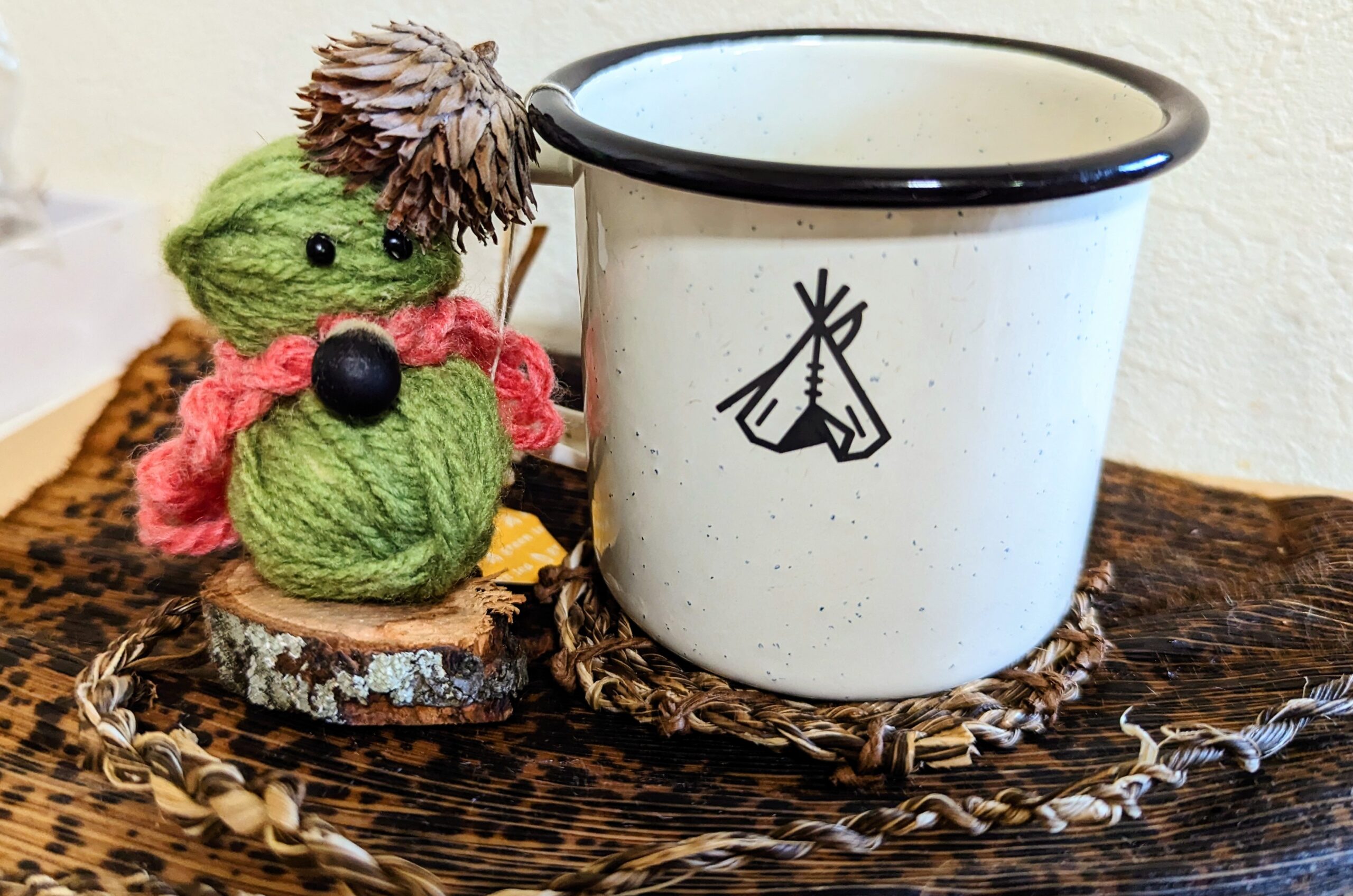 タケノコの皮で作った紐